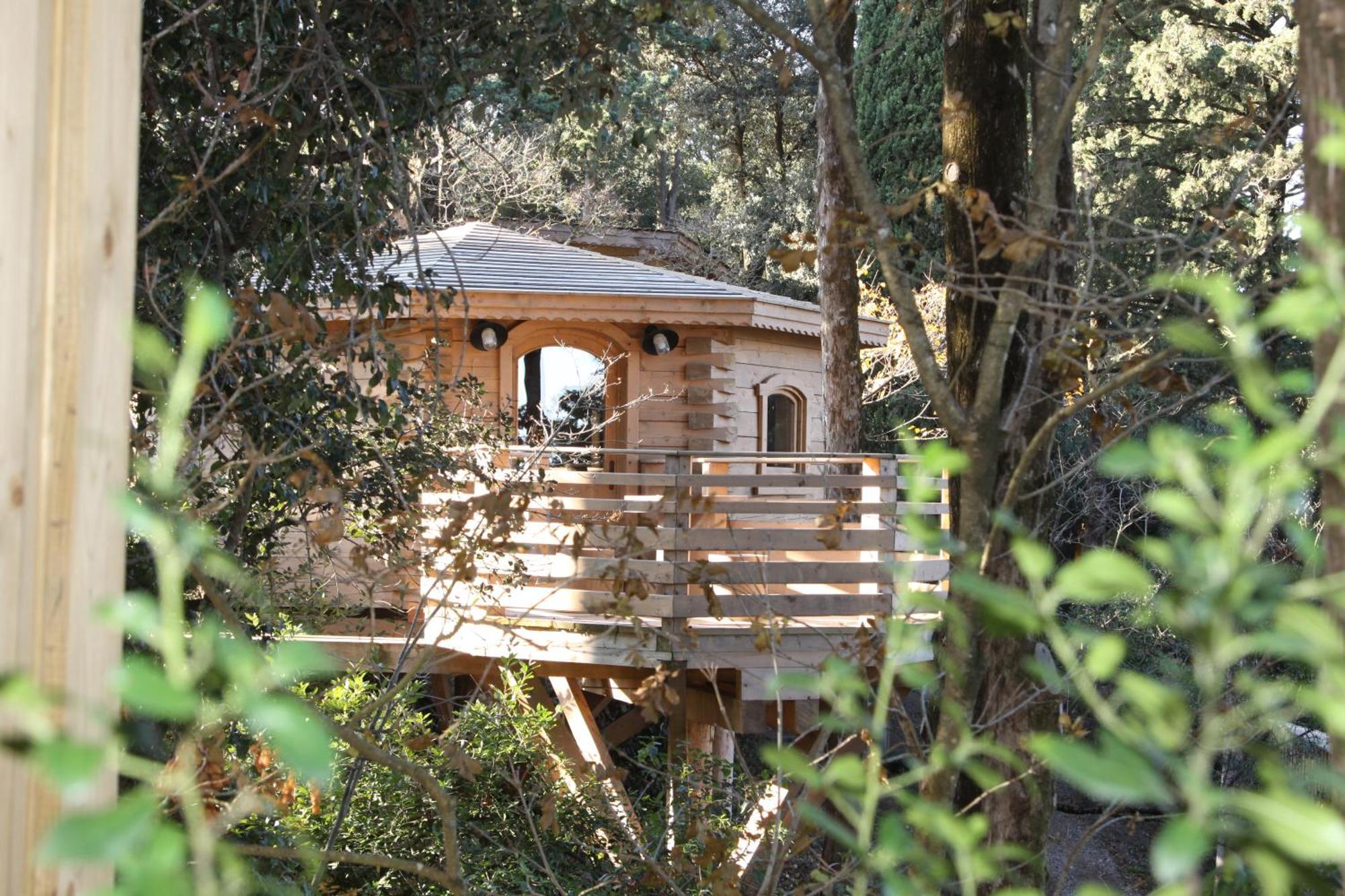 Les Cabanes Dans Les Bois Logis Hotel Villedubert Екстер'єр фото